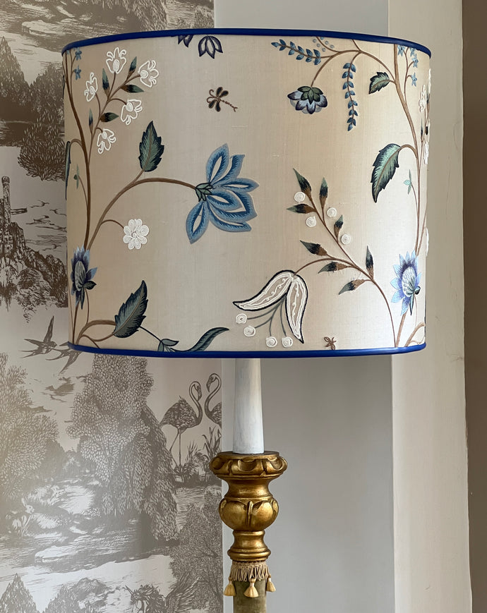 luxury bespoke pure silk lampshade
