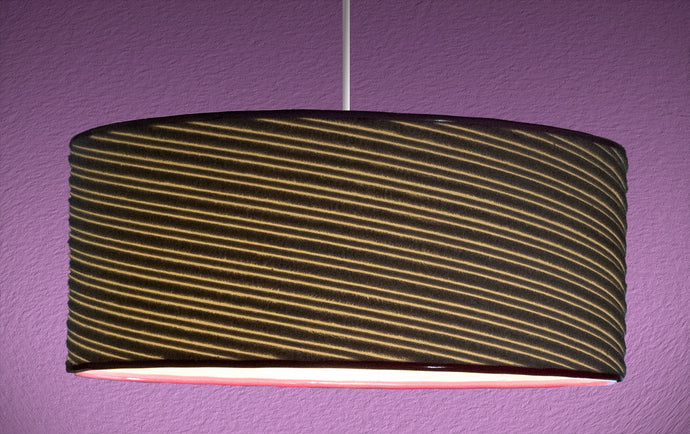stunning soft diagonal lines ceiling drum lampshade