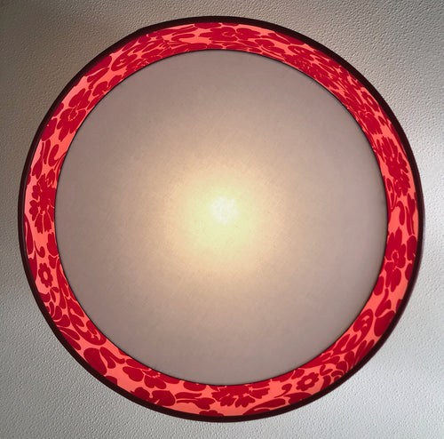 speciality floating diffuser on large ceiling drum lampshade
