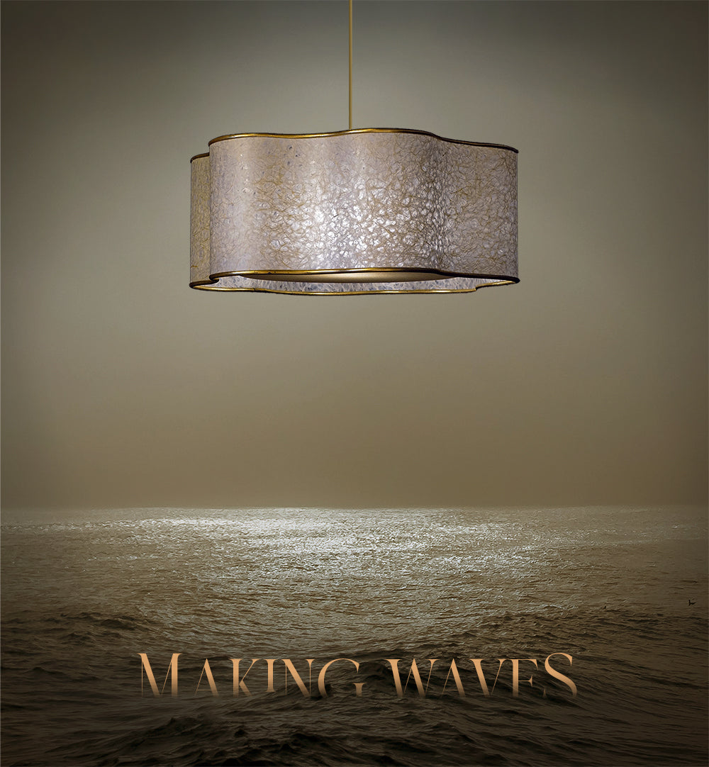bryony shape designer xl handmade paper ceiling lampshade
