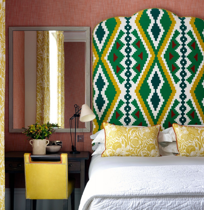 bespoke lampshade in number sixteen hotel london