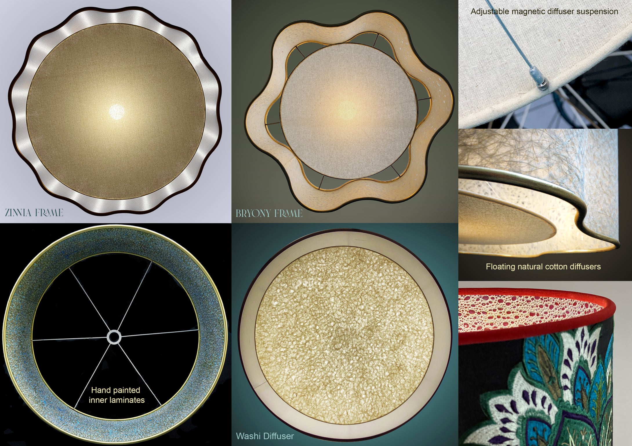 unique lampshade shapes and speciality diffusers