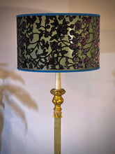 Load image into Gallery viewer, medium size velvet bespoke drum lamp shade

