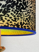 Load image into Gallery viewer, unique leopard velvet table or floor lamp shade
