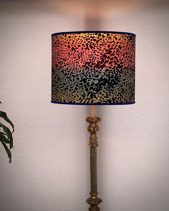 speciality velvet fabric drum lamp shade