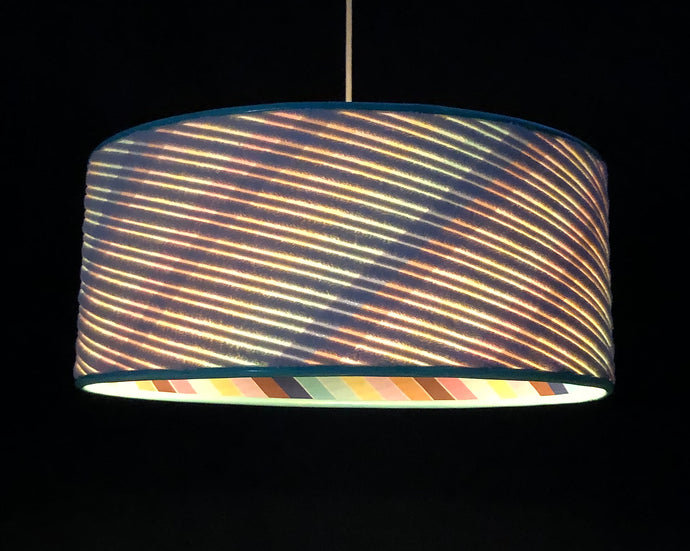 striped corduroy bespoke stunning lamp shade