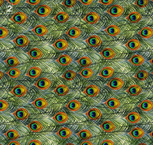Load image into Gallery viewer, peacock luxury velvet fabric for lamp shades
