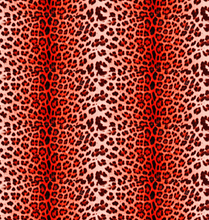 Load image into Gallery viewer, Red leopard skin velvet fabric for lamp shades
