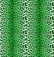 Load image into Gallery viewer, Green leopard skin velvet fabric for lamp shades
