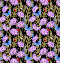 Load image into Gallery viewer, purple flowers unique lamp shades fabric
