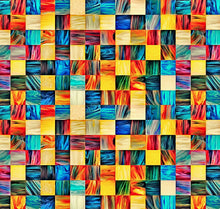 Load image into Gallery viewer, square colourful design velvet for lamp shades
