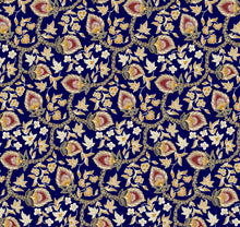 Load image into Gallery viewer, elegant flowers italian velvet fabric
