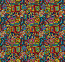 Load image into Gallery viewer, unique abstract design italian velvet fabric
