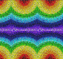 Load image into Gallery viewer, abstract rainbow velvet for lamp shades
