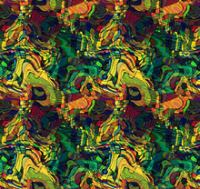 Load image into Gallery viewer, abstract multi colour velvet for lamp shades
