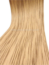 Load image into Gallery viewer, zebrano real wood veneer for lamp shades
