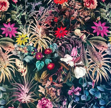 Load image into Gallery viewer, tropical plants colourful fabric for lamp shades
